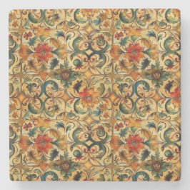 Porta-copo De Pedra Botânica de idade do ouro