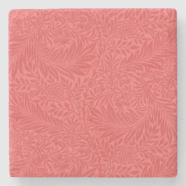 Porta-copo De Pedra Botânica Floral Vermelha Elegante