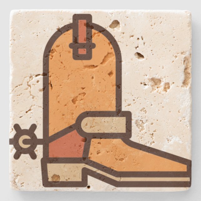 Porta-copo De Pedra botas (Frente)