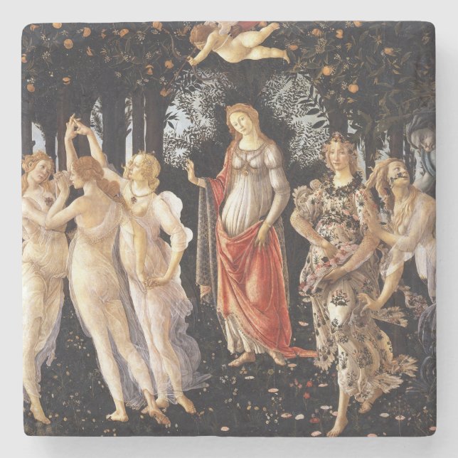 Porta-copo De Pedra BOTTICELLI - Primavera 1482 (Frente)