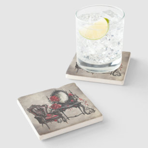 Porta-copo De Pedra Boudoir Vanity Mirror e Victorian Parlor Preside