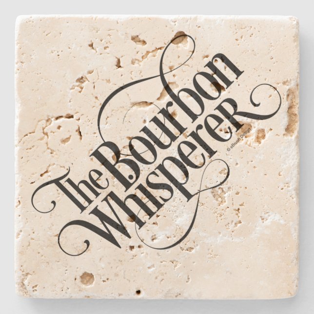 Porta-copo De Pedra Bourbon Whisperer (Frente)