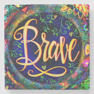 Porta-copo De Pedra Brava Inspiração Floral Branca Bebida Branca