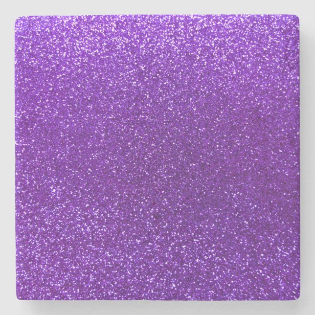 Porta-copo De Pedra Brilho roxo do índigo (Frente)