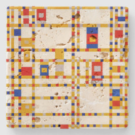 Porta-copo De Pedra Broadway Boogie Woogie | Piet Mondrian |