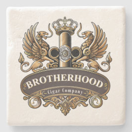 Porta-copo De Pedra Brotherhood Cigar Company 