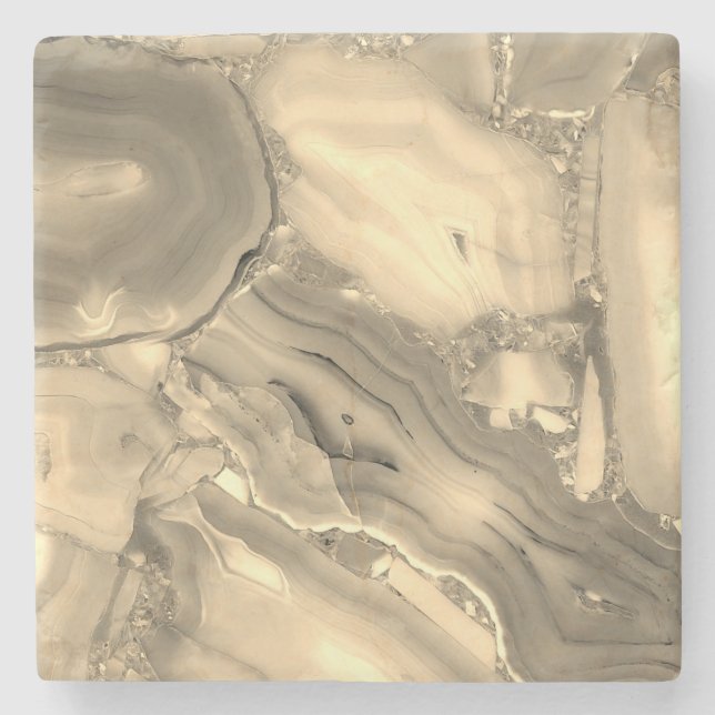 Porta-copo De Pedra Brown Agate (Frente)