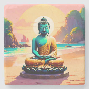 Porta-copo De Pedra Buda - Margens Serenas de Iluminação