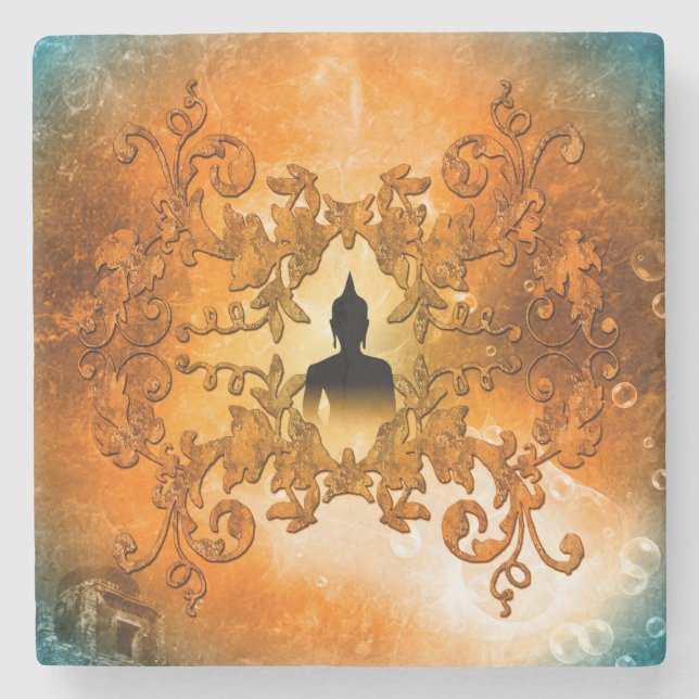 Porta-copo De Pedra Buddha (Frente)