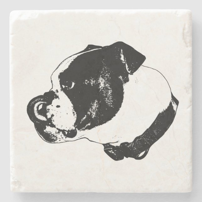 Porta-copo De Pedra Bule de Linha de Arte Coaster (Frente)