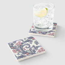 Bule de Pedra Azul Art Nouveau 