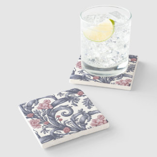 Porta-copo De Pedra Bule de Pedra Azul Art Nouveau 