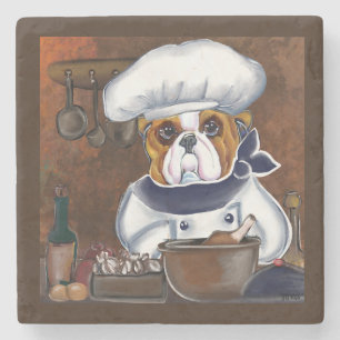 Porta-copo De Pedra Bulldog