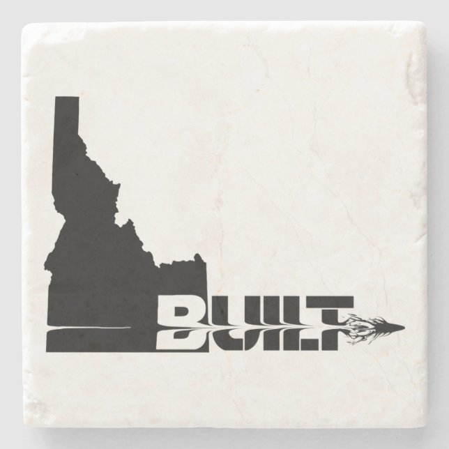 Porta-copo De Pedra Bullet Built Idaho (Frente)