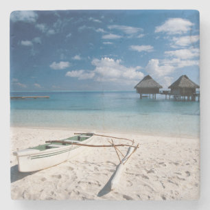Porta-copo De Pedra Bungalows da praia Motu Toopua