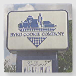 Porta-copo De Pedra Byrd Cookie Company, Savannah Georgia Porta copos