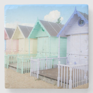 Porta-copo De Pedra Cabanas da praia da ilha de Mersea