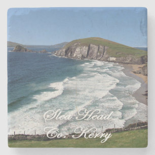 Porta-copo De Pedra Cabeça de Slea, Dingle, Coasters. de mármore de