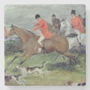 Porta-copo De Pedra Caça de Fox em Surrey, século XIX