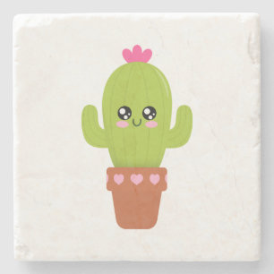 Porta-copo De Pedra Cactus
