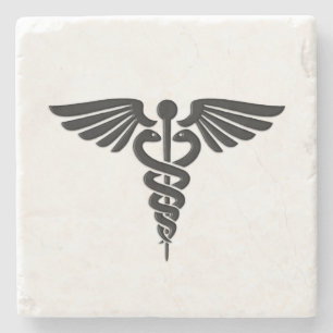 Porta-copo De Pedra Caduco Médico Silver