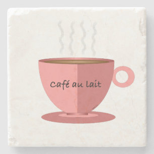 Porta-copo De Pedra Cafe au Lait Stone Azulejo