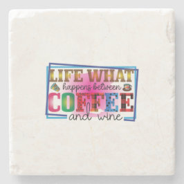 Porta-copo De Pedra Café, Café E Vinho