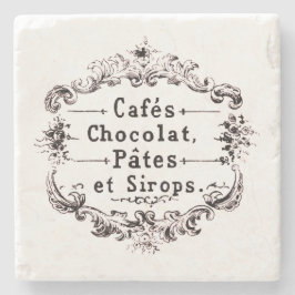 Porta-copo De Pedra Café francês