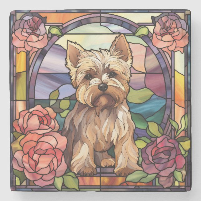 Porta-copo De Pedra Cairn Terrier Suporte de Pedra (Frente)