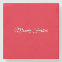 Caligrafia Minimalista Elegante Vermelha