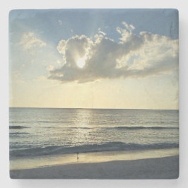 Porta-copo De Pedra Calm Waters at Sunrise