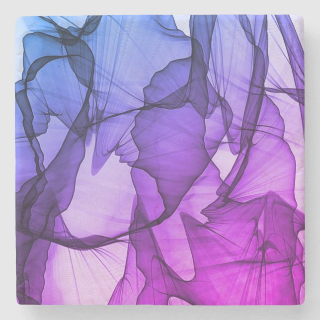 Porta-copo De Pedra Camada Mística de ameixa (Frente)