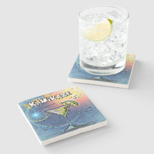 Porta-copo De Pedra Camikaze Cocktail ( nº 3 de 12 conjuntos de receit