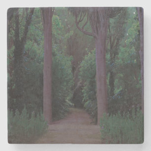 Porta-copo De Pedra Caminho num Parque (por Santiago Rusiñol)