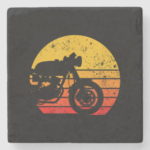 Porta-copo De Pedra Camisa de motocicleta Vintage Retro T-Shirt para C