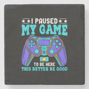 Porta-copo De Pedra Camiseta de Gamer Meninos Homens Crianças Adolesce