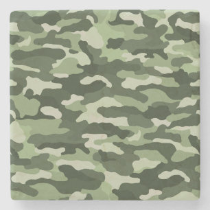 Porta-copo De Pedra Camuflagem Verde