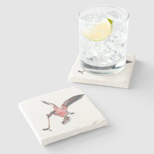 Porta-copo De Pedra Canadá Goose Jogando Hóquei