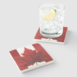 Porta-copo De Pedra Canadá Porta copos Canada Maple Leaf Souvenir Por
