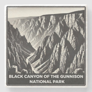 Porta-copo De Pedra Cantão Negro do Parque Nacional Gunnison