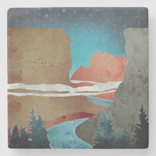 Porta-copo De Pedra Canyon Birds