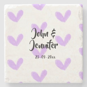Porta-copo De Pedra Capa personalizada mr e mrs