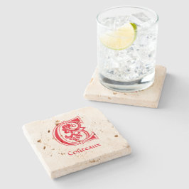 Porta-copo De Pedra Capital Decorativo Botânico Medieval C