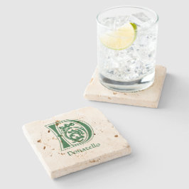 Porta-copo De Pedra Capital Decorativo Botânico Medieval D