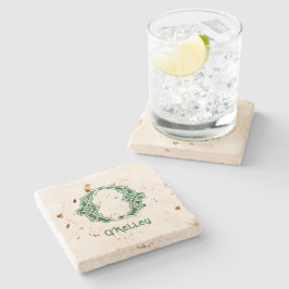 Porta-copo De Pedra Capital Decorativo do Nó Celta do século XVI O