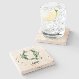 Porta-copo De Pedra Capital Decorativo do Nó Celta do século XVI Q