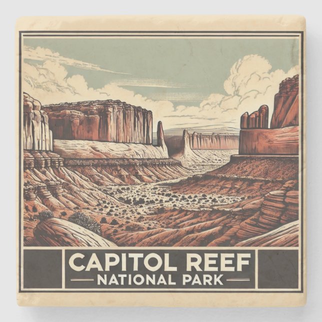 Porta-copo De Pedra Capitol Reef National Park (Frente)