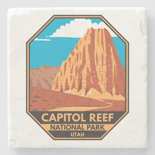 Porta-copo De Pedra Capitol Reef National Park Catthedral Valley Loop (Frente)