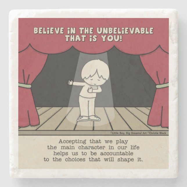 Porta-copo De Pedra Caractere Principal (Frente)