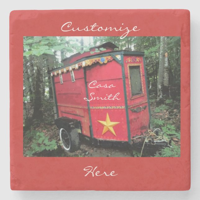 Porta-copo De Pedra Caravana-de-caravana-cigana Thunder_Cove (Frente)